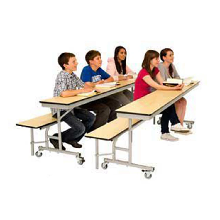 Foldable School Bench And Desk Study Tables And Chairs For Students