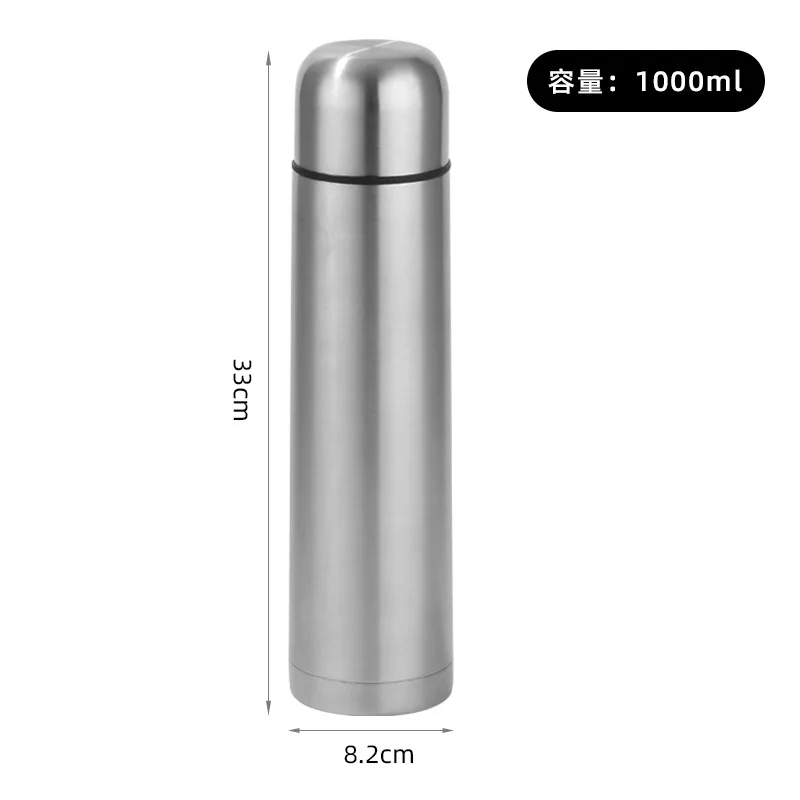 350ML/500ML750ML/1000ML classical double wall stainless steel thermos vacuum flasks bullet shape