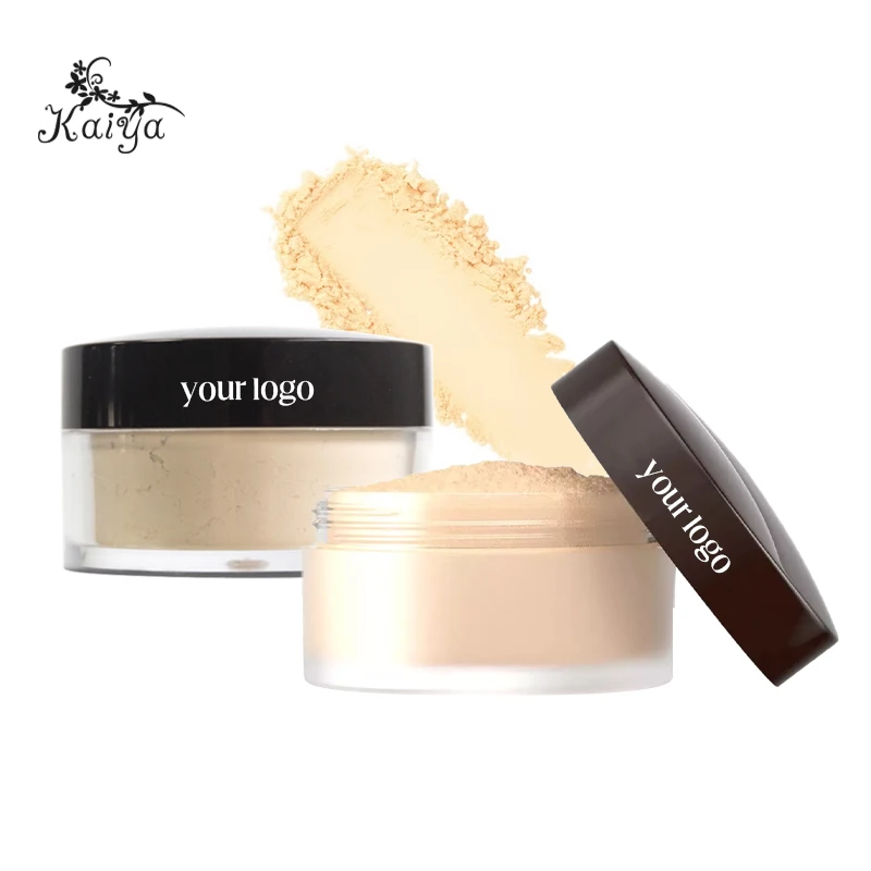 Custom Logo Talc Free Oil Control Private Label Vegan Face Makeup Translucent Matte Pink Loose Setting Powder