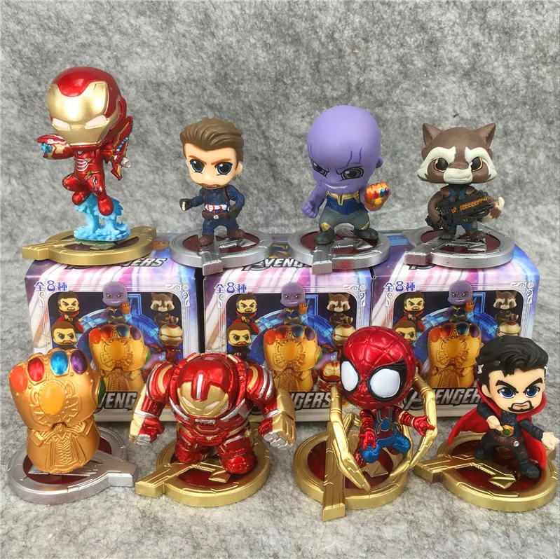 Лидер продаж Marvel супергерой Слепая Коробка фигурка Человек-паук кукла украшение автомобиля