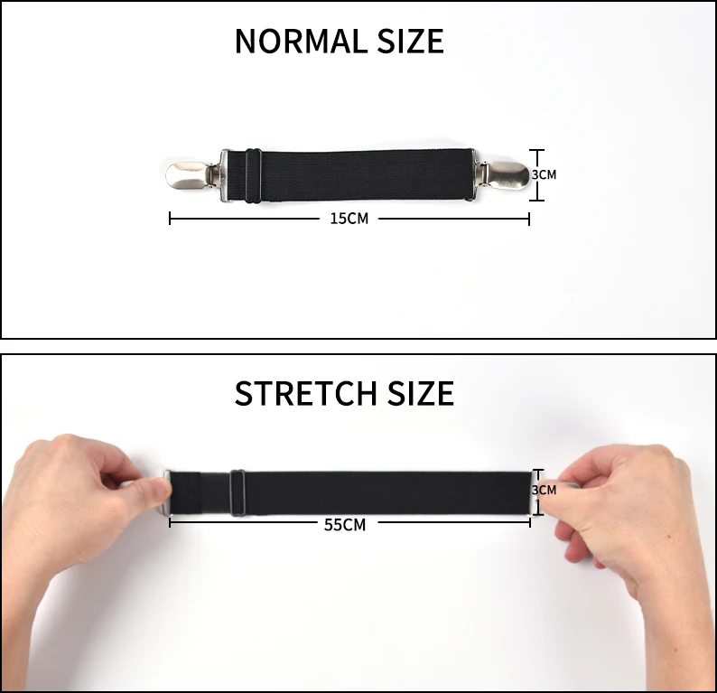 TEHONG Source Factory Plastic Elastic Straps Adjustable Heavy Duty 3 Corner Holder Fasteners Mattress Cover Bed Sheet Clips