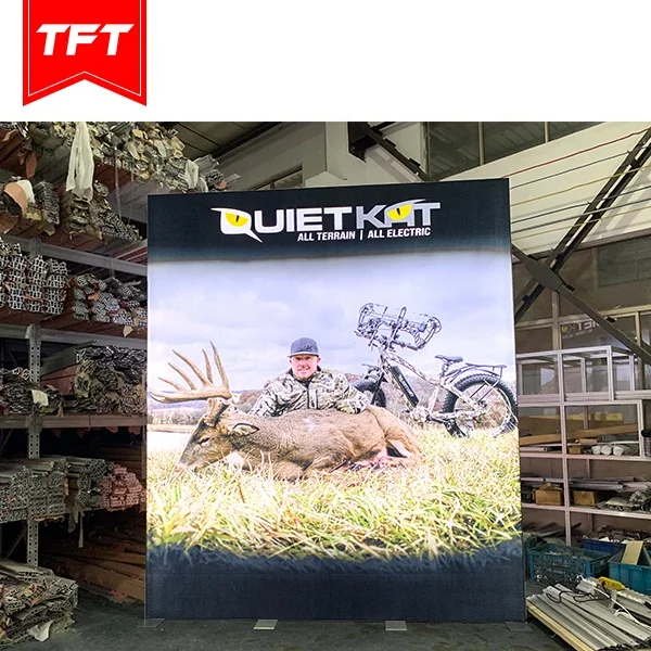 Fast Assembly Portable Fabric Stretch Led Backlit Trade Exhibition Booth Display 10X10 From Shanghai