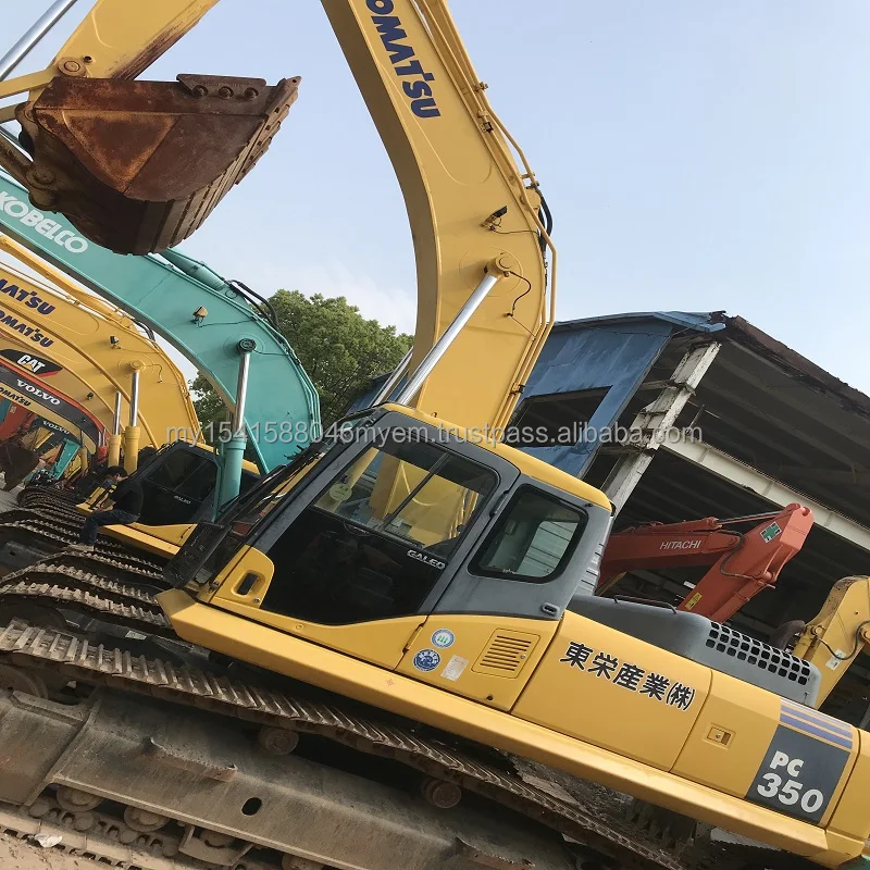  Использованы японский строительные машины komatsu pc350 гусеничный экскаватор/подержанная рольставни большегрузного оборудования/komatsu экскаватор