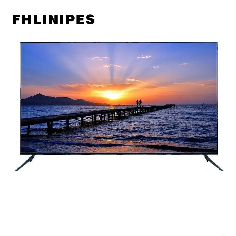 Chinese fashion style 4K smart Android LED TV 55-inch tempered glass TV
