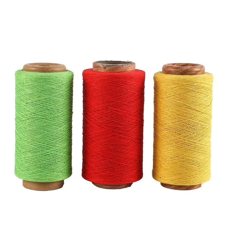 Colored Yarn Manufacture Recycle Thread Knitting Rubber Latex Covered Yarn