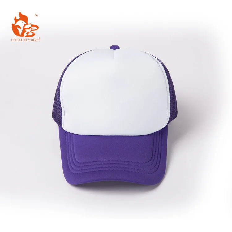 Little Fly Bird high quality custom Plain Mesh Custom Trucker Cap custom plain Blank mesh trucker caps for man caps