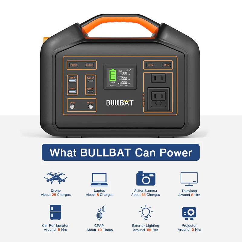 portable power station 600w 568wh solar power bank station generator
