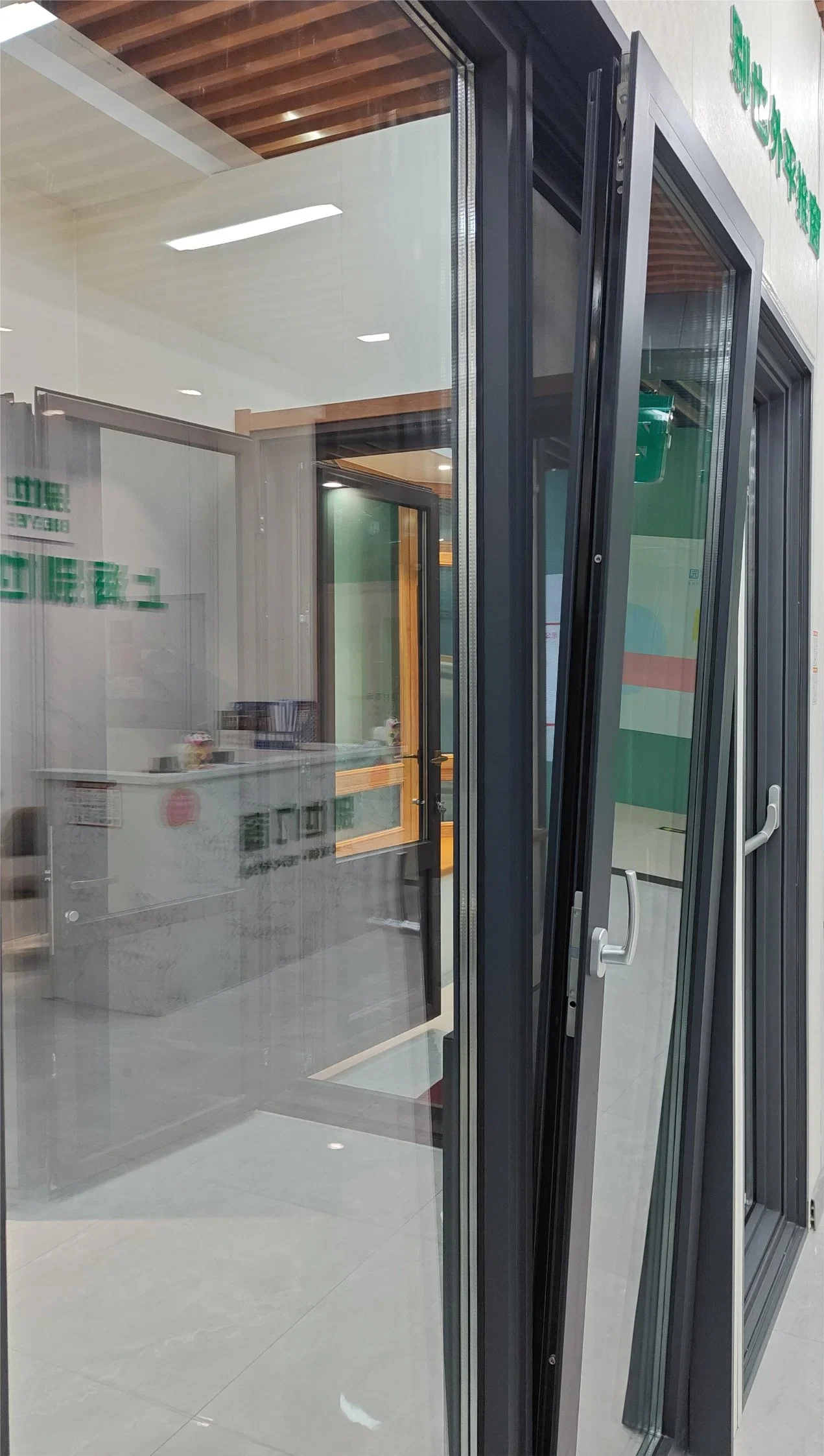 Bieye Sea View Window Tempered Glass with Bent Aluminum Strips Others Windows Product
