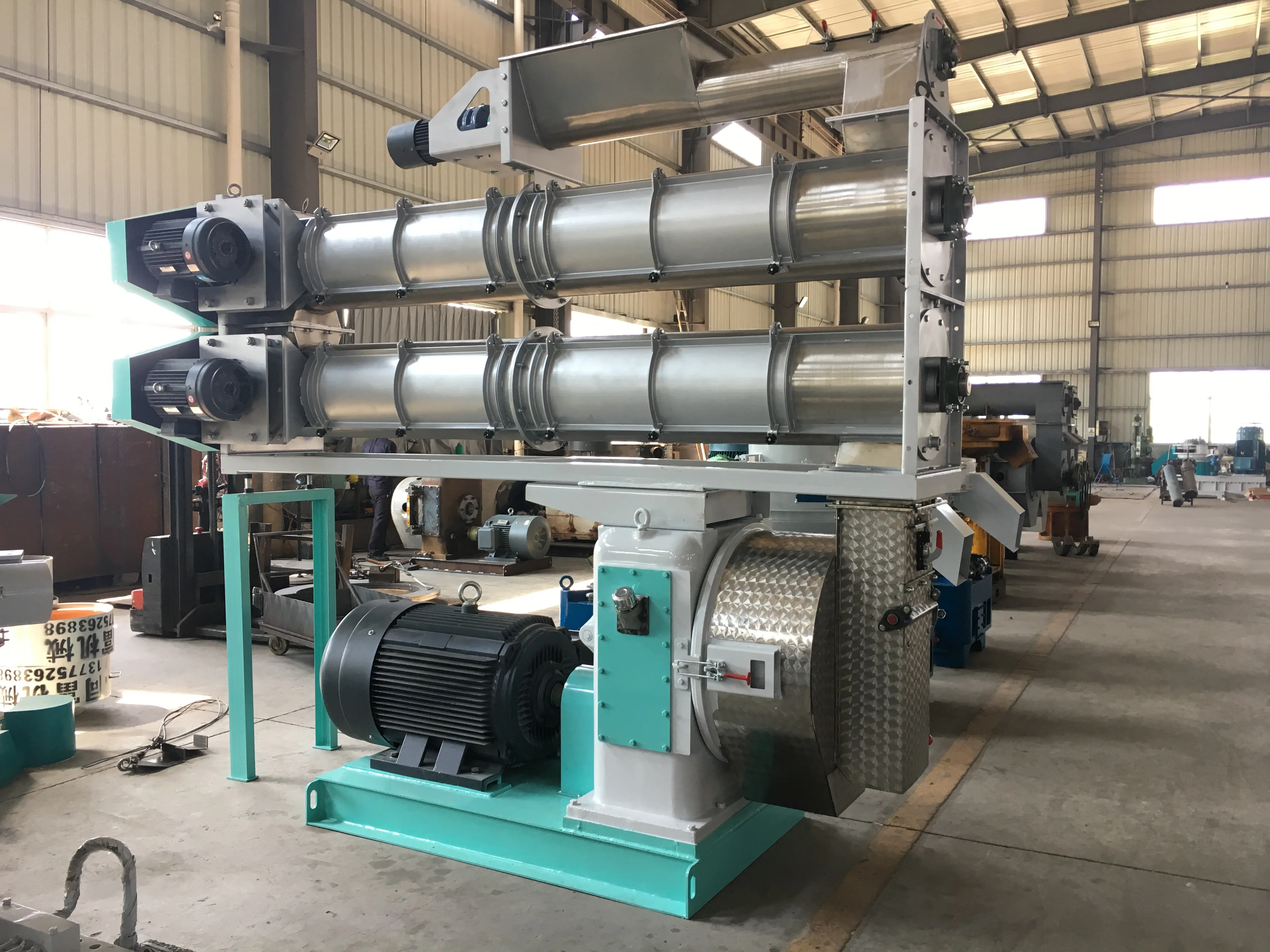 Factory direct sale large stainless steel ring die animal food pelletizer feed processing machine