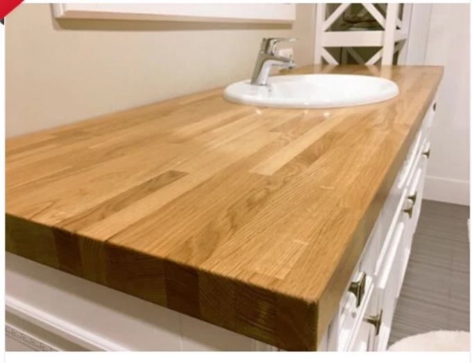 2023 Newest Factory Sell Customized Lacquered Wood Table Top Kitchen 100% Solid Wood