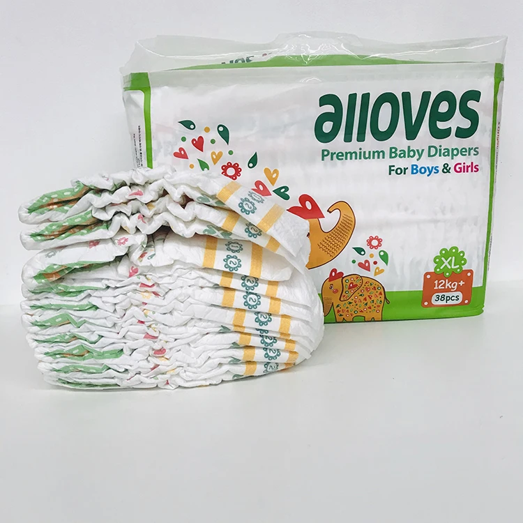 Premium Disposable Baby Diapers XXL Factory Wholesale Panties Free Sample Printed SAP Material Training Babies Babi Diaper