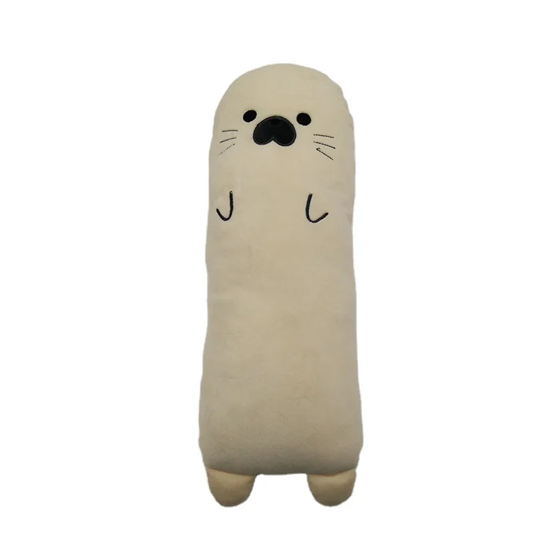 Long animal cushion Grey bear white sea dog black penguin 50CM Christmas gift  present and Kindergarten toys