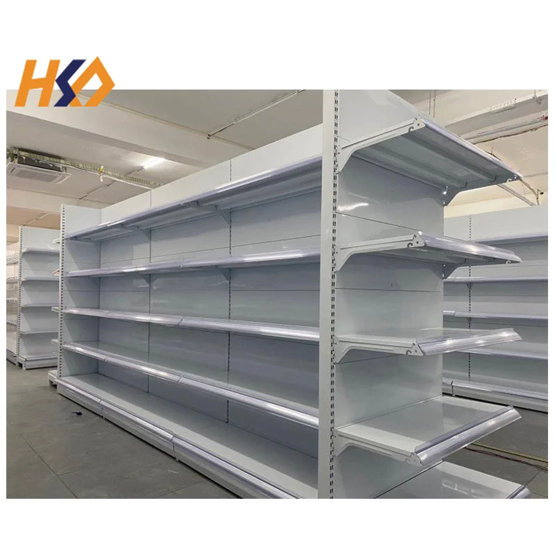 White Display Racks Supermarket Shelves Wholesale Gondola Shelving Shelves