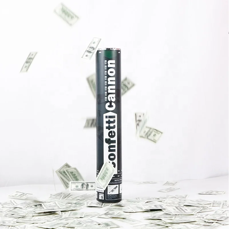 Dollar Shooter For Night Club Compressed Air Party Handheld Wholesale Party Poppers Paper Biodegradable Confetti Cannon