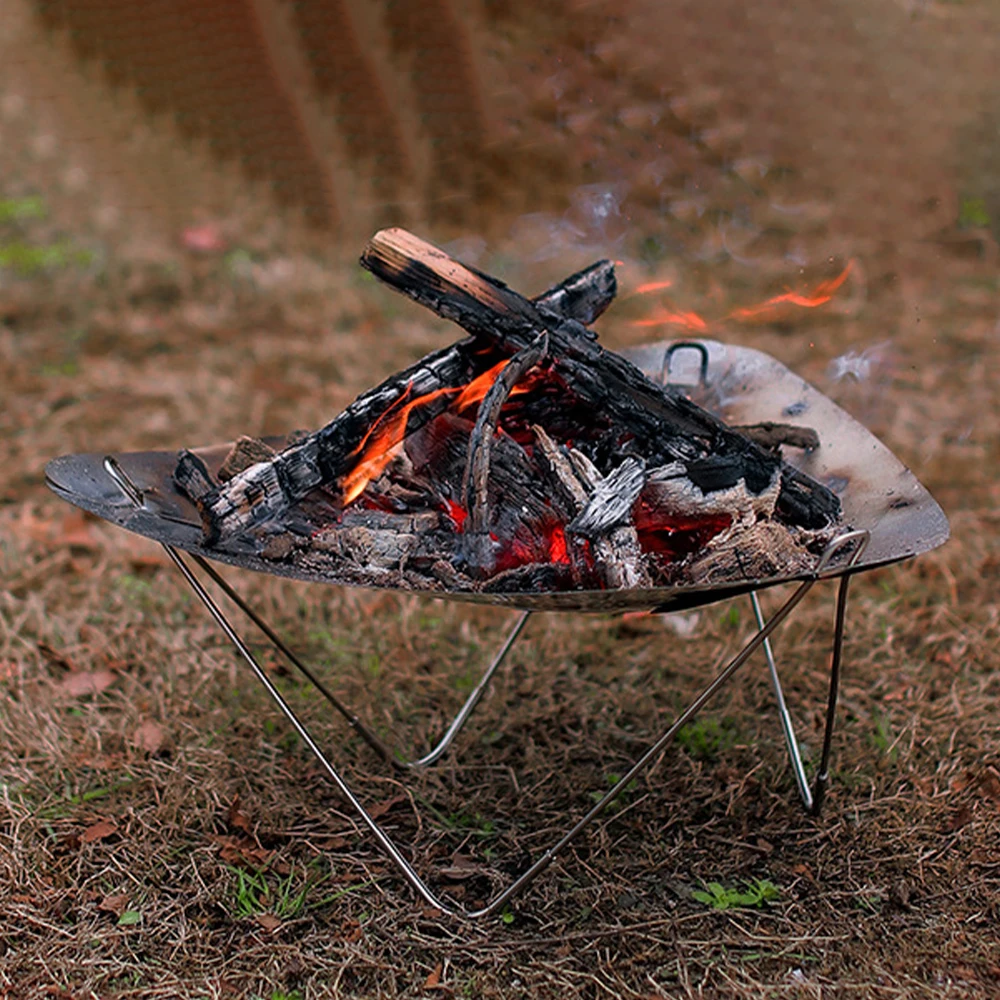 Wildrex Outdoor incineration stove, portable wood stove, camping stainless steel campfire stove, detachable incinerator stand