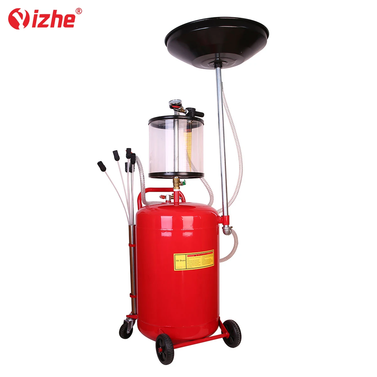 YIZHE 80L Oil Engine Vacuum Car tank Pneumatic Used Waste Suction Changer