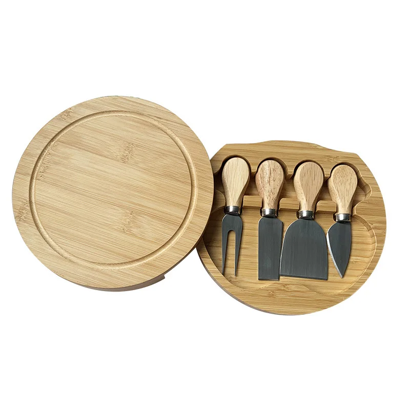 Professional Low Cost Popular Bamboo Wine Rock Cheese Cutting Board