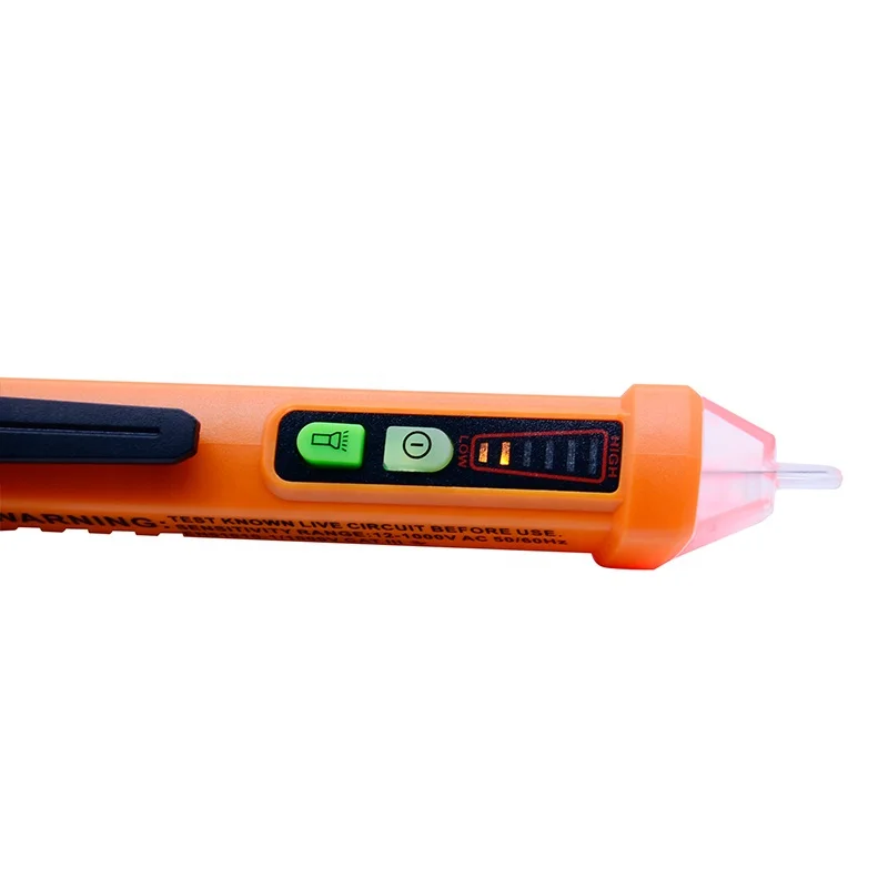 Super Non Contact AC Voltage Checker Pen 12 ~1000V with 3 kinds of Sound and LED Alarm PM8908C