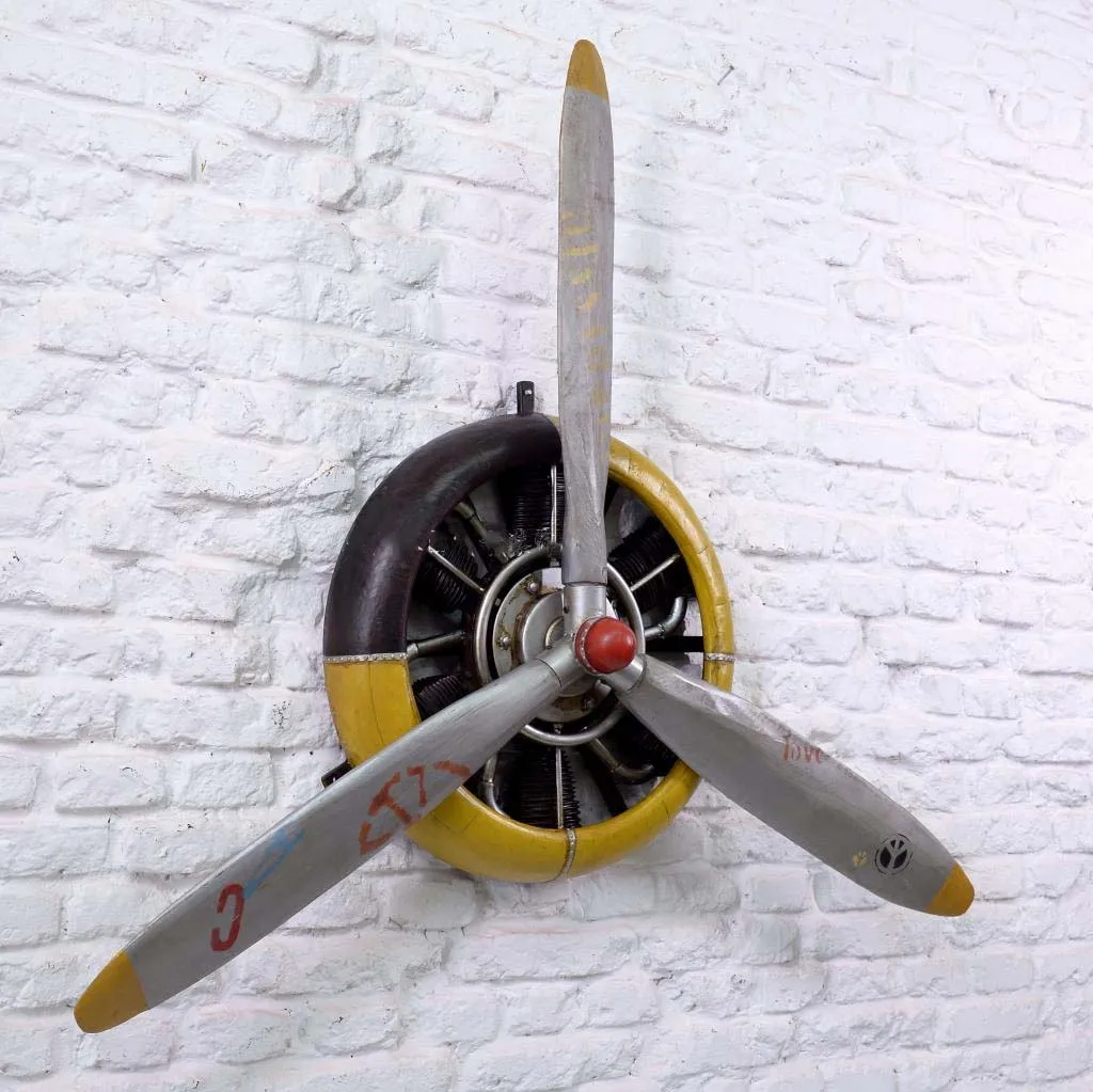 Leaf Iron Craft Propeller Restaurant bar Airplane wings Decorative Diy Home Decor Aircraft Propeller Metal Ironwork