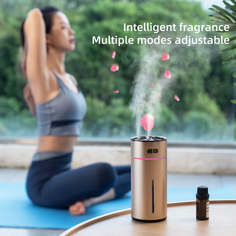 wholesale price Portable Waterless Car Aroma Essential Oil Diffuser USB Rechargeable Car Air Fresher Fragrance Nebulizer