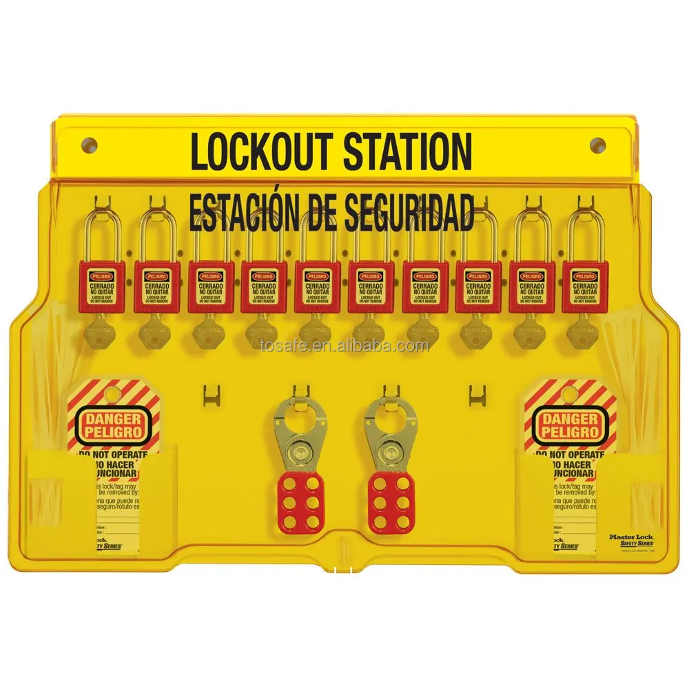 Stable and Reliable Different Types Stock and Low MOQ Padlocks Capacity Lockout Cabinet Station