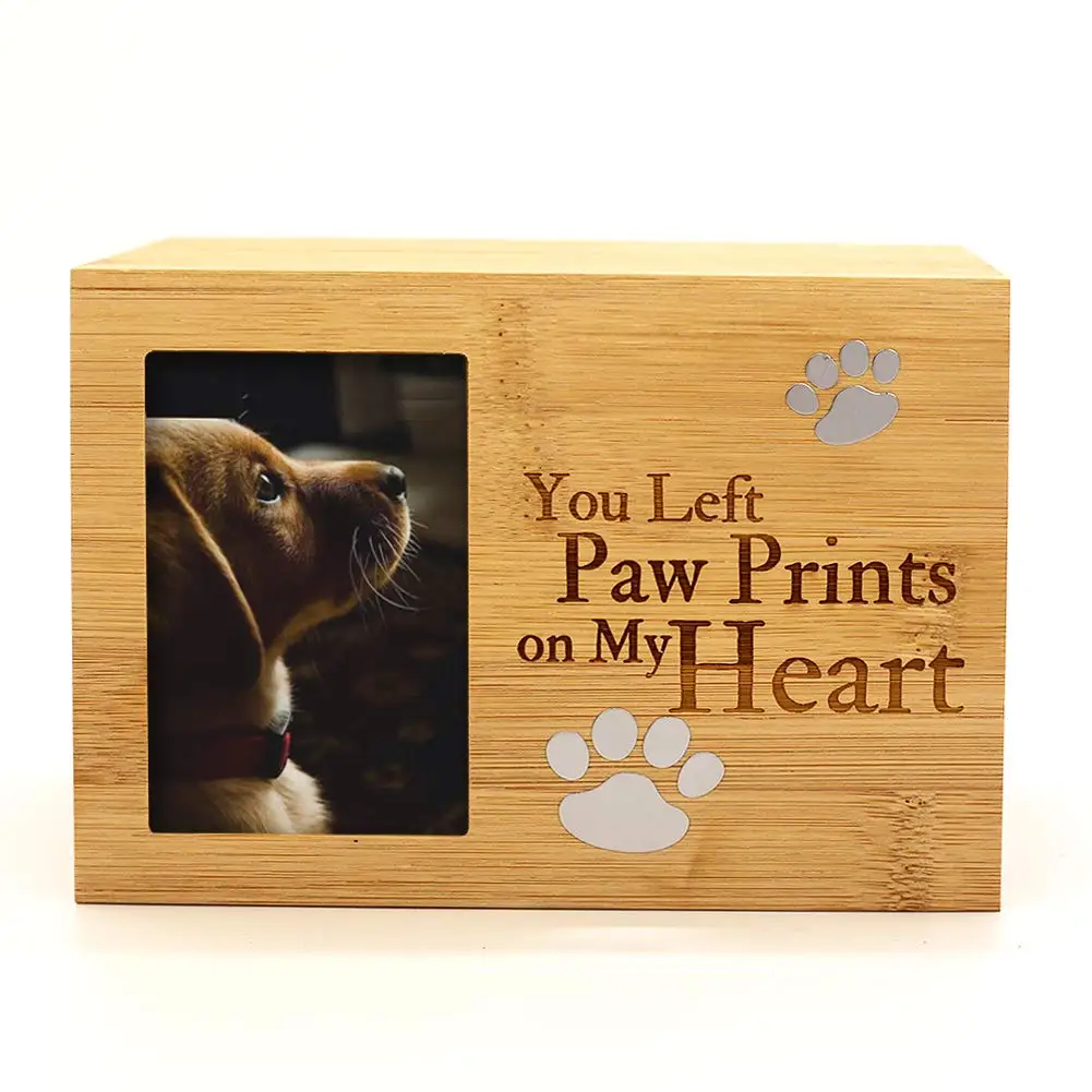 
High Quality Animal Urns For Ashes Dog Ashes Urn With Picture Frame Dog Ashes Urn 