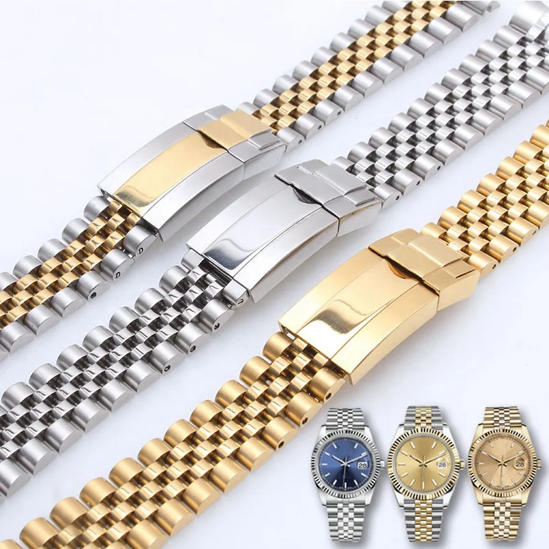 Dr.Jewelry 2022 Luxury Solid Stainless Steel Watch Strap Band Chain For Rolex SUBMARINER Yacht-Master DAYTONA