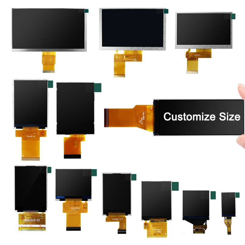 Polcd 3.2 inch SPI+16 BIT RGB 320x820 30 pin lcd screen