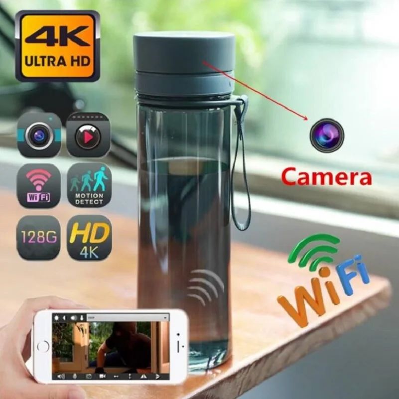 2021 Новый дизайн 1080P Full HD Cup Скрытая Сексуальная фотокамера системы безопасности с рукояткой замаскированная Wi-Fi камера наблюдения бутылкой для