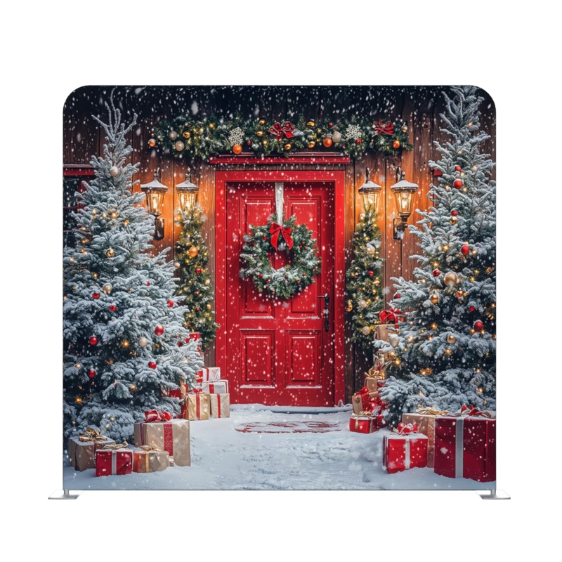 10ft 8Ft Event Stand Aluminum Backdrop Display  Tension Fabric Display portable Christmas  photo booth backdrop pillow case