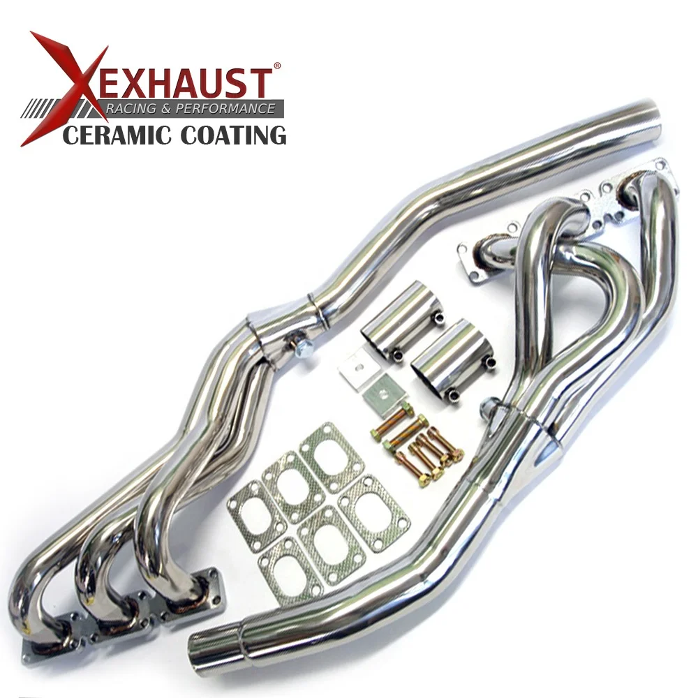 Ceramic coating stainless exhaust pipes exhaust muffler manifold exhaust headers for bmw e36 323i 325i 328i M3 92-98 3.0L 3.2L