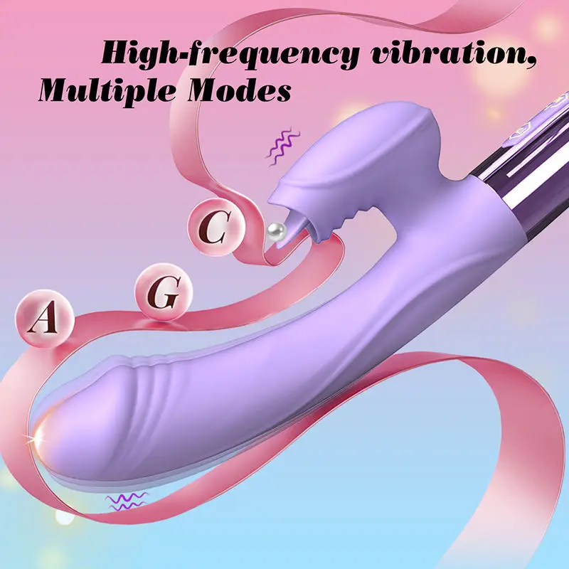 3 in 1 Tongue Licking Rose Sucking Toy Vibrator Japanese Hot Massage Sex Toy for Girl