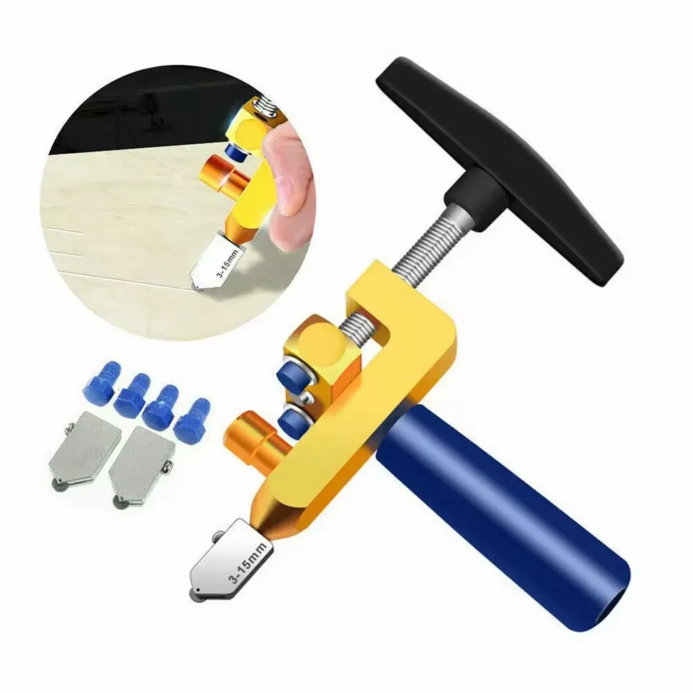 2 in 1 Glass Ceramic Tile Cutter With Knife Wheel Diamond Roller Cutter Cutting Machine Opener Breaker Tools Accessories