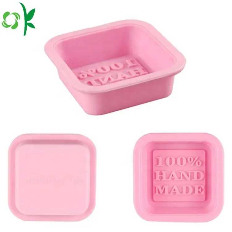 OKSILICONE Square Shape for Soap Cake Baking DIY Bakeware Tools Mold 3D Handmade Soap Cake Silicone Mould