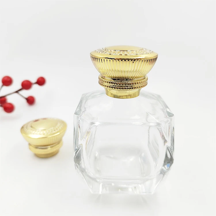 Low MOQ factory custom golden luxury metal zinc alloy lid zamac  perfume cap for perfume glass bottle
