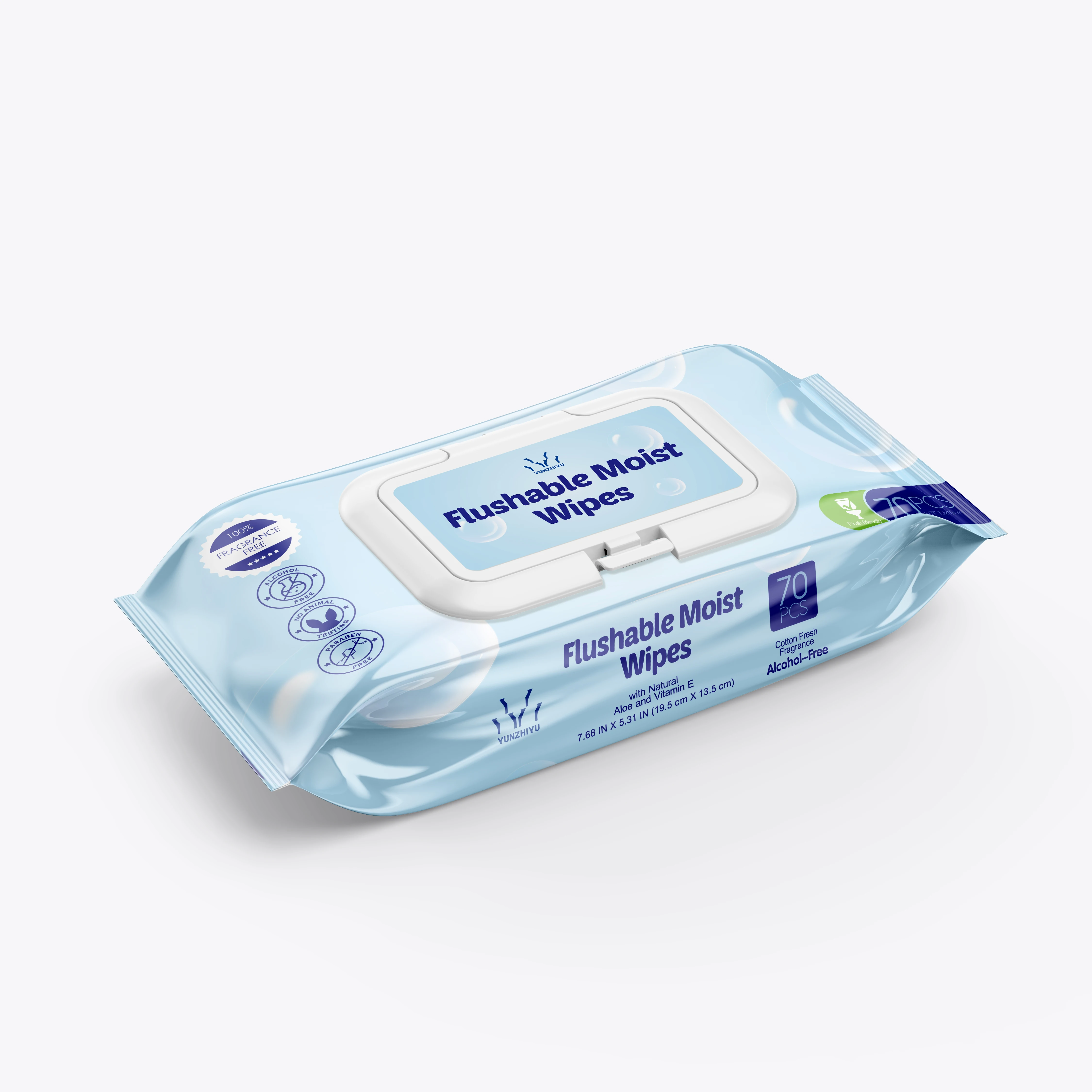 Private label hot selling bundle packs adult flushable wet wipes with 48ct/bag