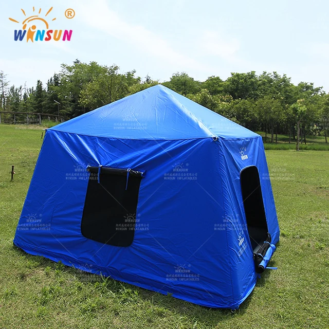 Custom Manufacturing Outdoor Air Beam Pole Support Tent Inflatable Air Tube Frame Camping Tent with Over-Pressure release Valve