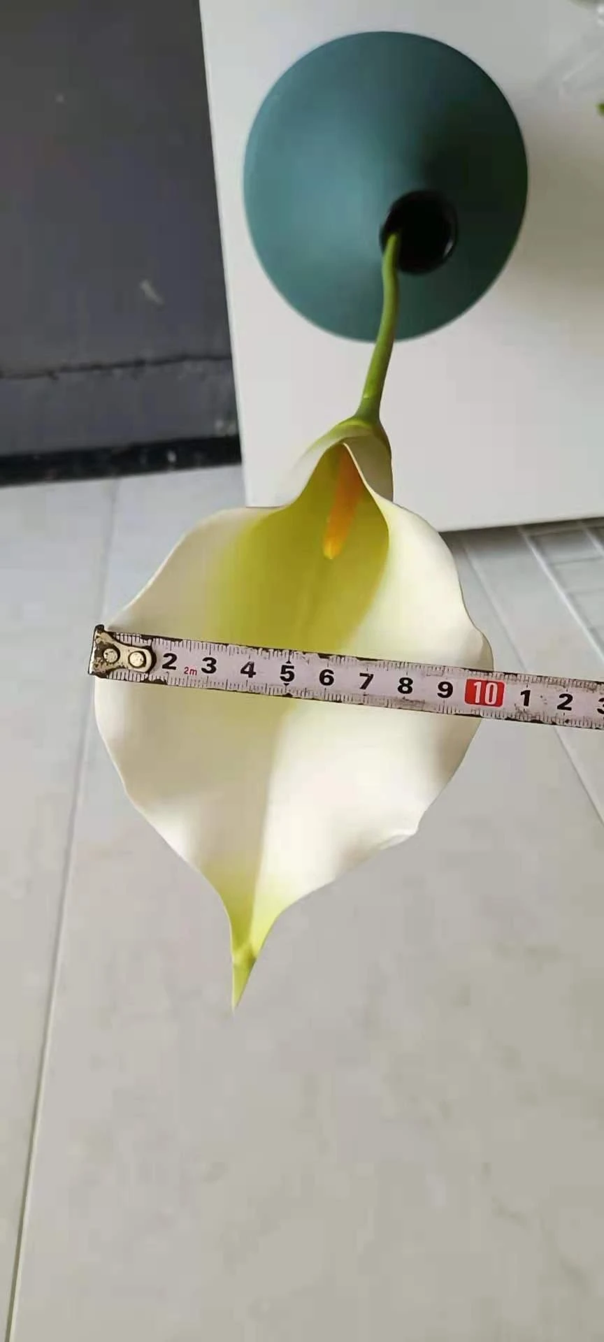 7 Branches Artificial Calla Lily Bouquet Real-Touch latex PU Flowers Milky White Calla Lily