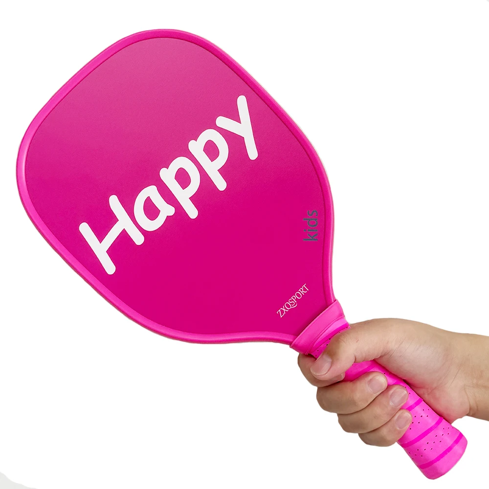 Low MOQ Customize Carbon Fiber Youth Pickleball Paddle Custom Pickleball Paddle Set Sport Gifts For Kids With Honeycomb Core