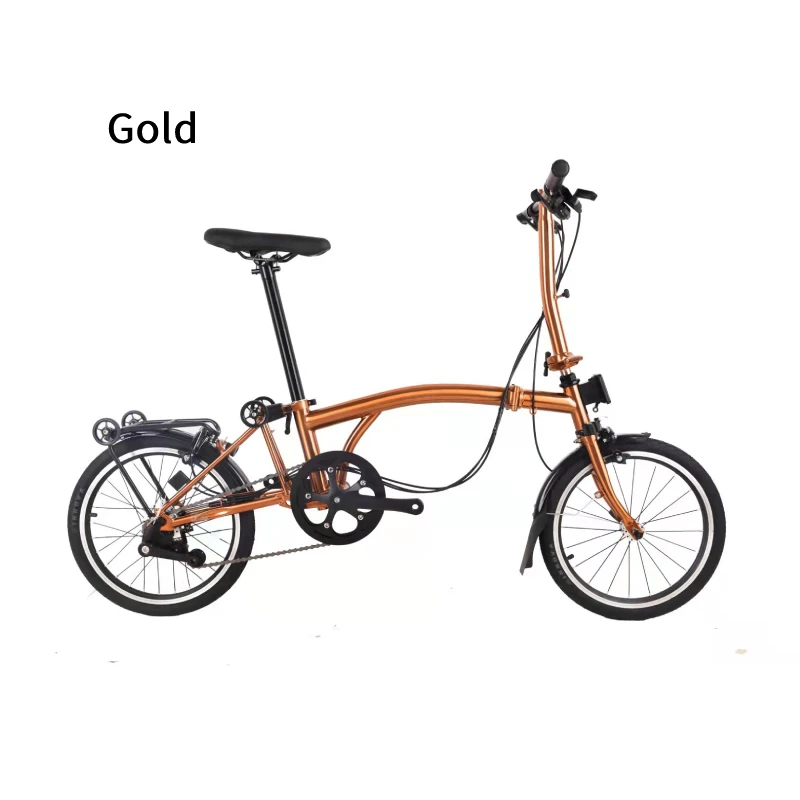 EWIG Popular Design Folding Bike 6 Speed 16 inch Aluminum Alloy Carbon Steel Folding Road Bicycle