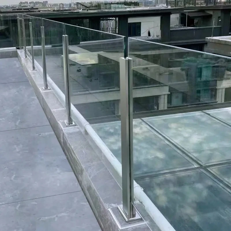 Supplier Custom Hot Sale Interior Villa Apartment Railing Handrail Stainless Steel Glass Railing