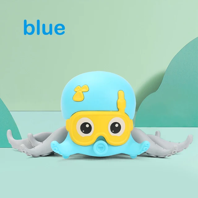 top amphibious toys pull line walking octopus wind up toy baby bath toy