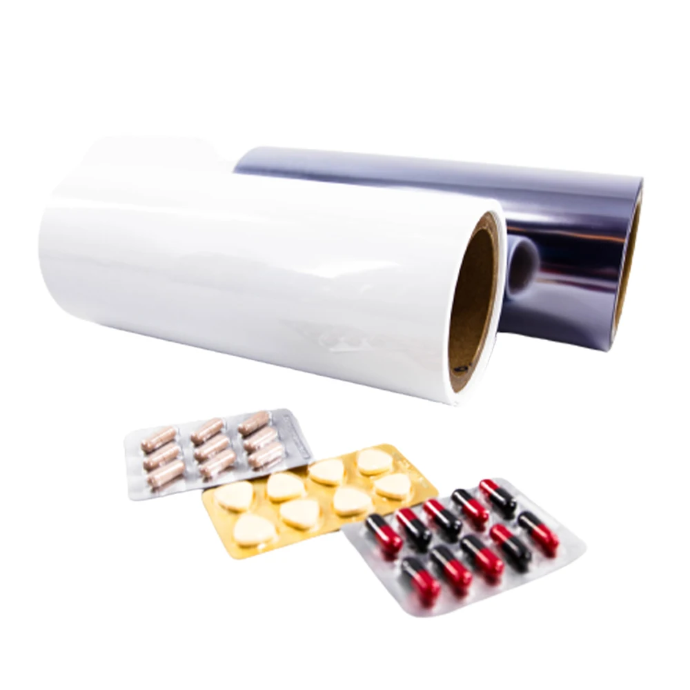 Hot Sale Medicine Rigid Pvc Film OP AL VC Plastic Sheet Pvc Rigid Film 0.5Mm Thick For Pharmaceuticals Blister Packages