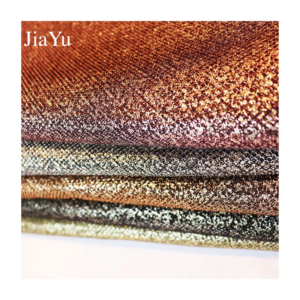 Mesh Metallic Material Fabric New Jacquard Design Wholesale 100% Polyester Brocade Silk Tricot Fish Scale Sequin Fabric Knitted