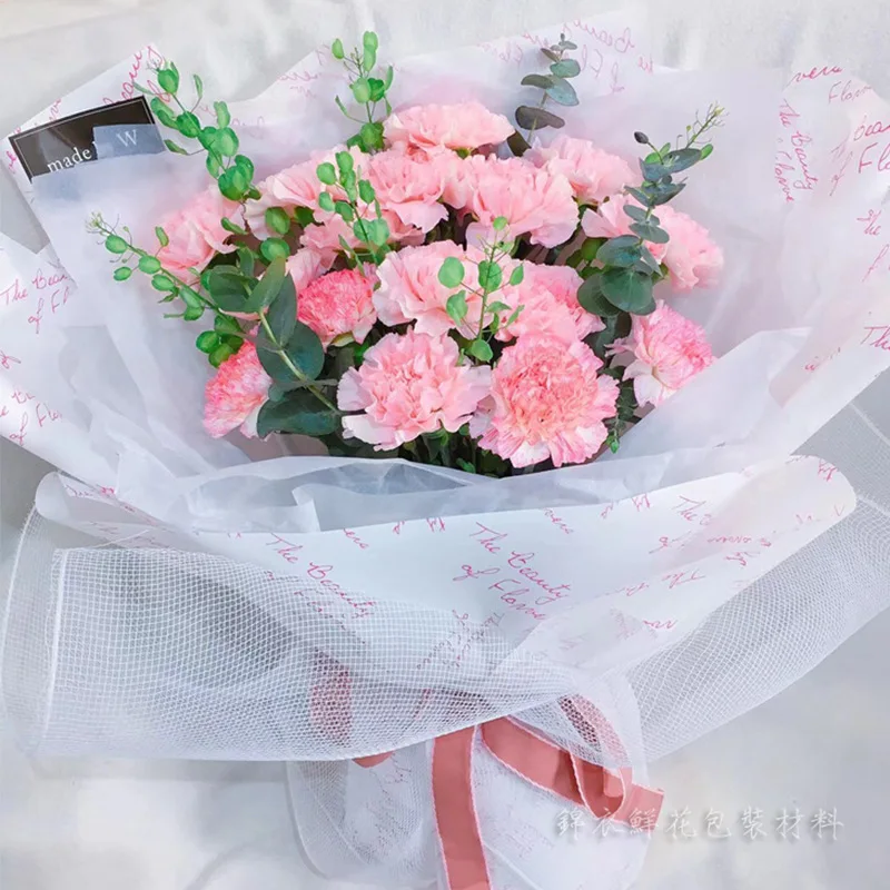 Hand-painted English bouquet wrapping paper roll flowers wrapping paper bouquet making materials