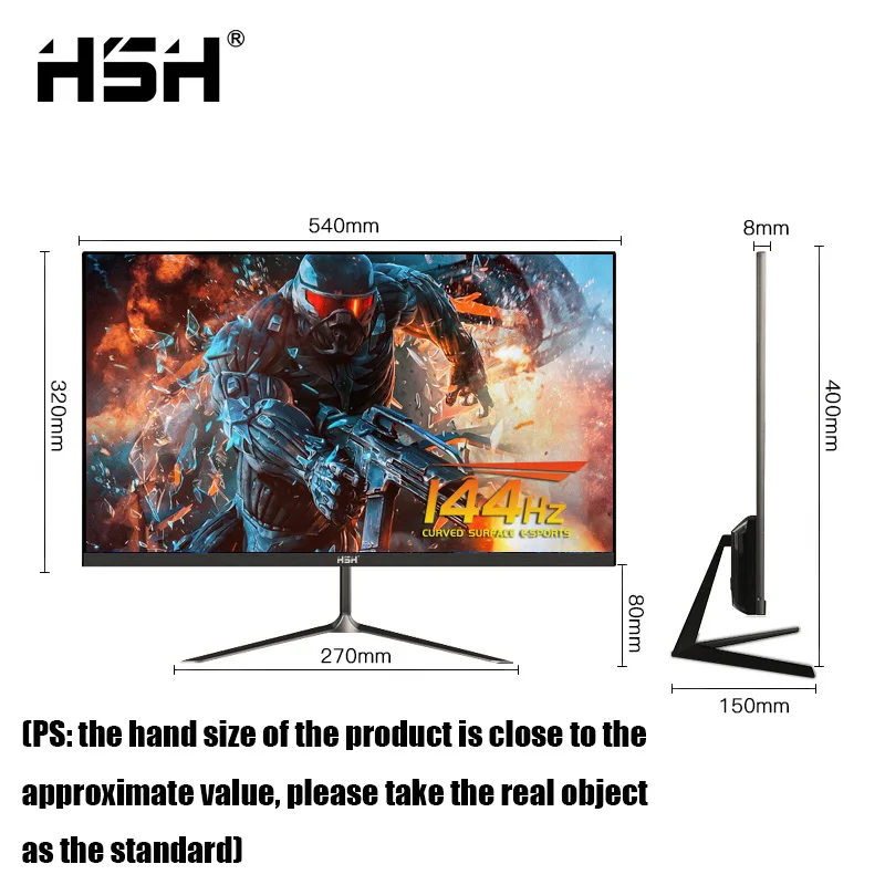 HSH Wholesale 144/75hz lcd monitor 24inch Gaming monitor Wide Super-thin hd Computer Monitor