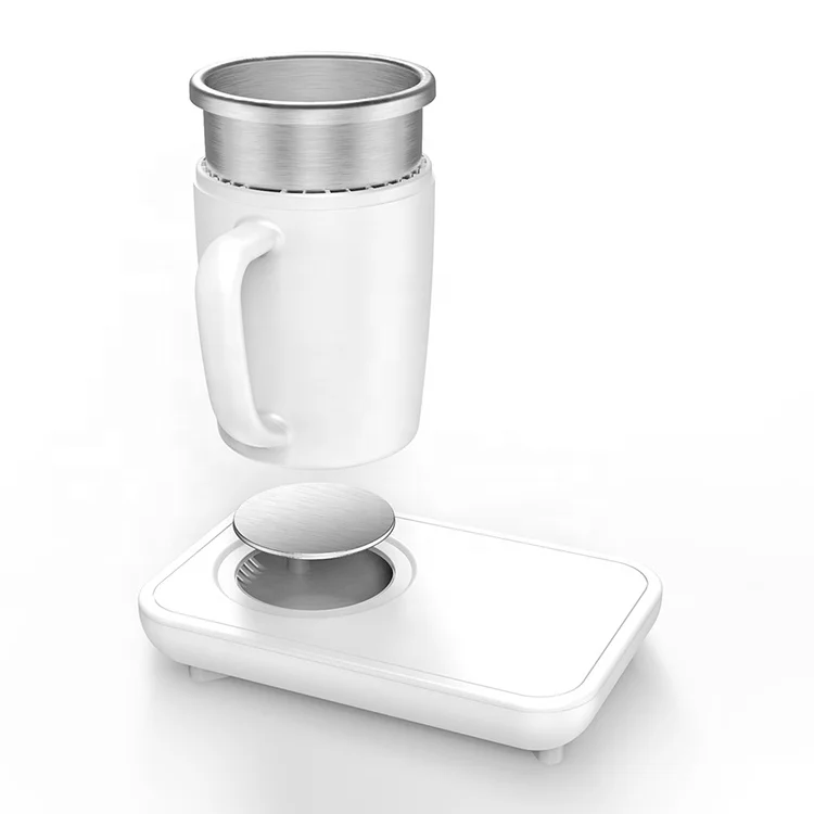 Christmas Gift 36W Desk Mobile Wireless 15W Fast Charger with Mug Warmer/Drink Cooler 3in1 for Home & Office