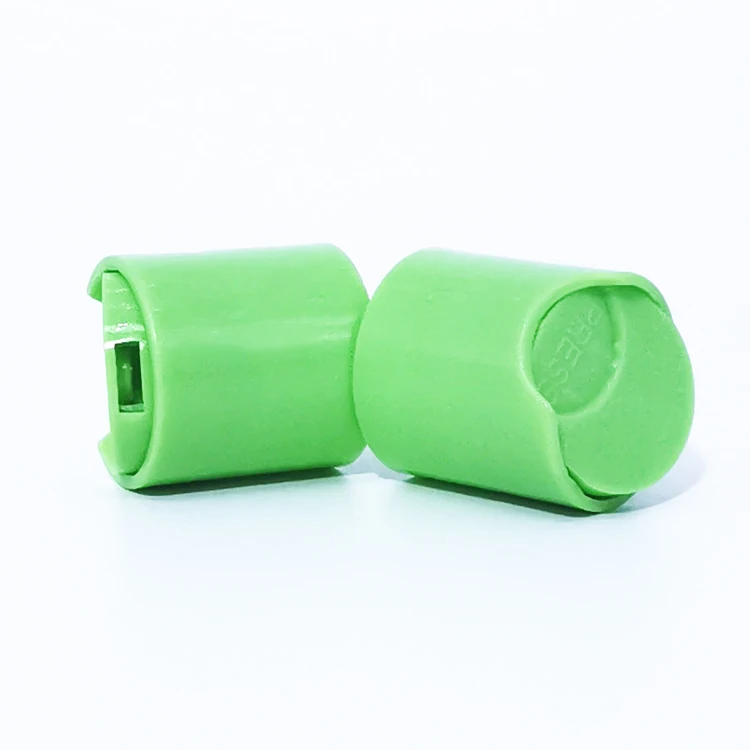 18 20 24 28mm 1oz 2 dia meter amber bottle  disc top cap 24 410  press top dispensing cap