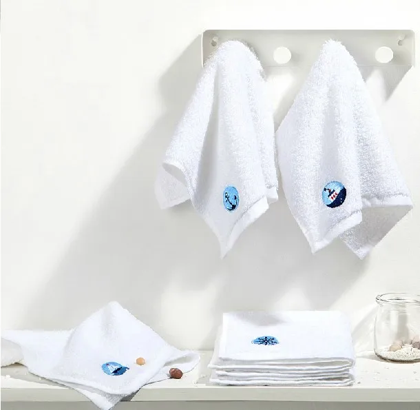 Красивые пляжные полотенца для рук/белые махровые полотенца для рук в морском стиле с логотипом