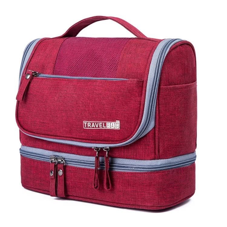 
Stylish portable Large capacity waterproof ladies hanging Travel wash bag Bath makeup cosmetic bag for makeup 